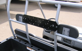 UTV Bracket mounted on the back of a Polaris Ranger